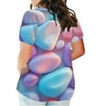 thumbnail image 3 of Summer Tops for Women Over 50 Tie Front Womens T Shirts Graphic Tees Vintage Basic Fitted Short Sleeve Tees Skims Dupes Shirt Clearance Deals, 3 of 5
