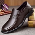 thumbnail image 2 of Zapatos casuales de cuero para negocios de primavera para hombres de mediana edad y mayores, zapatos de cuero suave con suela blanda de piel de vaca, 2 of 6