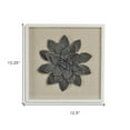 thumbnail image 2 of HomeRoots 489488 12 x 13 in. Black & Gold Flower Wood & Metal Wall Decor, 2 of 7
