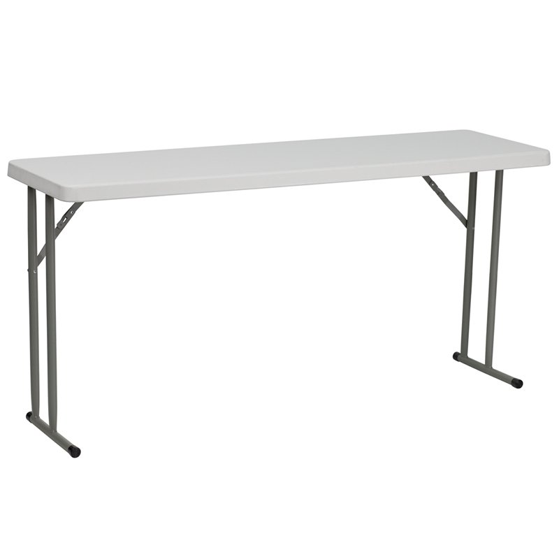 White Plastic Folding Table
