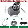 thumbnail image 4 of Dog Water Fountain Auto Filling Dog Water Dispenser Connect Water Supply, USB Supply Auto Replenish Water Dog Bowl, 4 of 5