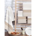thumbnail image 2 of Brown Stripe Kitchen Dish Towels for Drying Dishes Set of 2, Modern Rustic Horizontal Brown Striped Waffle Weave Microfiber Hand Tea Bathroom Towels Quick Dry & Absorbent Towel 15.7x23.6, 2 of 7