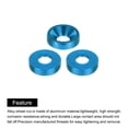 thumbnail image 4 of 60pcs M3 Counterbore Washers, 8mm/0.31inch Anodized Aluminum Alloy, Head Gaskets for Screw RC, Light Blue, 4 of 6