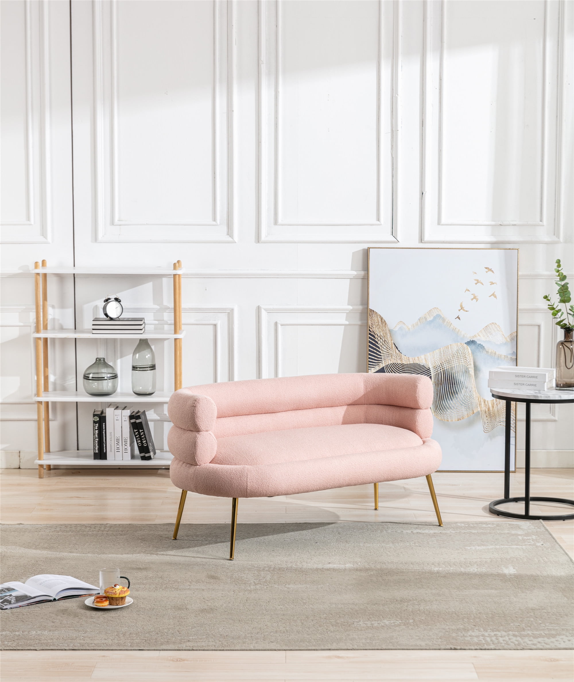 Modern Velvet Single Sofa Chair, Upholstered Accent Living Room Chair