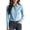 Blue68, variant on Womens Business Casual Long Sleeve Tops Hidden Button Down V Neck Collared Shirts Ladies Office Work Dress Blouses