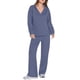 thumbnail image 2 of Conjuntos de Dos Piezas para Mujer, Moda de Otoño 2025, Pantalones Anchos, Conjunto de Estar por Casa, para Viajes y Vacaciones. Azul Gris L, 2 of 8