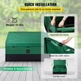 thumbnail image 6 of Large 100-Gallon Waterproof Deck Storage Box, PE Outdoor Patio Box with Tarpaulin Lid – Weather-Resistant, 6 of 6