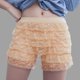 thumbnail image 2 of Pantalones cortos cómodos de cintura alta con encaje liso para mujer - Poliéster y spandex, corte holgado y sexy para ropa de estar por casa/ropa interior, 2 of 4