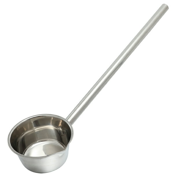 Cucharón multiusos de mango largo de acero inoxidable para riego de jardín, pala para agua de cocina