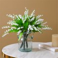 thumbnail image 2 of pitrice Artificial Bell Orchid Flower artificial Floral Decor Home Office Table Centerpiece Simulation Flower, 2 of 7