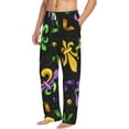 thumbnail image 2 of Easygdp Mardi Gras Carnival4 Men's Pajama Pant, Sleep Elastic Waistband Lounge Pants - Small, 2 of 9