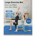 thumbnail image 3 of Tapete de Yoga Grande de 78x51 ", Tapetes de Ejercicio de Espuma NBR de 10 Mm de Espesor para Entrenamiento Físico en Casa/gimnasio, Azul, 3 of 7