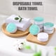 thumbnail image 1 of Fiudx Toalla Comprimida, Accesorio de Viaje Portátil, Toallita Facial Desechable, Toalla de Baño Grande, Uso Familiar En Hoteles, Tela No Tejida, Juego de 6 Piezas Blancas, 1 of 7
