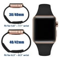 thumbnail image 5 of LEIXIUER Slim Silicone strap Compatible with Apple watch Bands 38mm 40mm 41mm 44mm 45mm 42mm Ultra 49mm for iWatch Series 8 7 SE 6 5 4 3 2 1 Silicone Sport wrsitband bracelet correa, 5 of 7