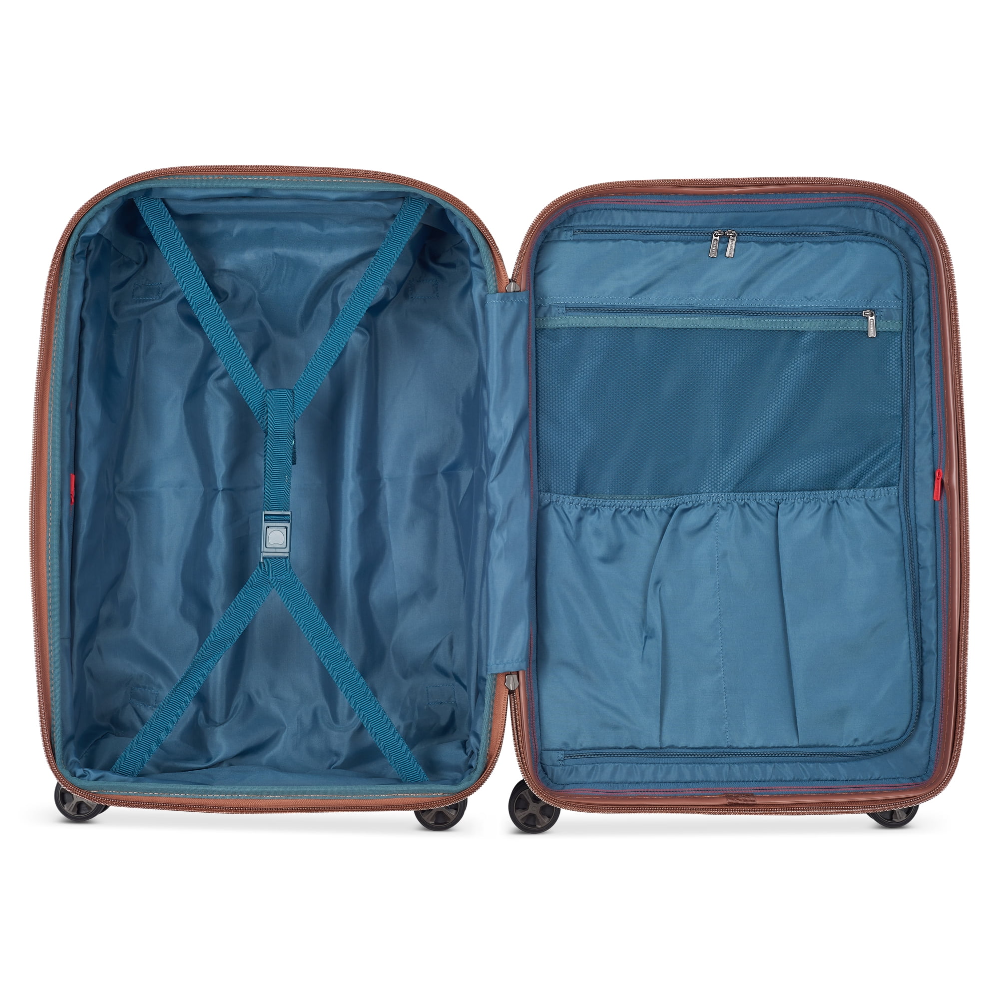 DELSEY PARIS Carrousel 24" Medium Checked Hardside Expandable Spinner Luggage, Platinum