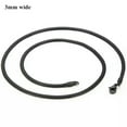 thumbnail image 4 of QQTDFG 3/4/5/6/8mm New Fashion 316L Stainless Steel Flat Snake Chain Necklace Women Men-Black-3mm-22inch or 55cm, 4 of 6