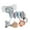 Elephant, variant on Keyohome Kid Baby Crib Cot Pram Hanging Rattles Spiral Stroller and Car Seat Toy with Ringing Bell