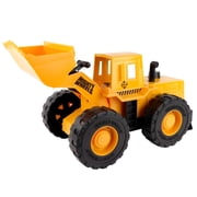 Mighty Wheels: 16 Mega Front Loader - Construction Toy Vehicle, Realistic Lever Operated Bucket, Dig & Scoop, Durable Indoor-Outdoor Play, Kids 3+