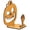 B, variant on Handmade Wooden Halloween Shadow Candle Holder Tea Light Ornament with Spooky Ghost Pumpkin Design for Tabletop and Mantel Decor G Color