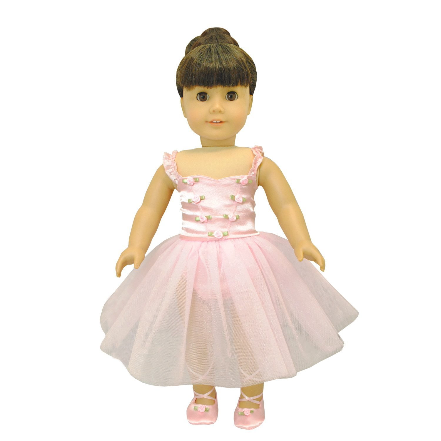 Pink Doll Clothes Ballet Dress Fit For 18 Inch American Girl Dolls Handmade #2