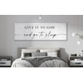 thumbnail image 2 of Canvas Picture Poster And Print Give It To God And Go To Sleep Sign Wall Art Canvas Painting For Master Bedroom Over Bed Wall Decor Unframed, 2 of 5