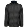 thumbnail image 2 of Little Donkey Andy Men's Insulated Hiking Jacket, Quilted Puffer Jacket with Synthetic Insulation Black S, 2 of 7