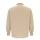 thumbnail image 5 of pstuiky manga larga para hombre, Camisa de manga larga con cuello vuelto para hombre, informal, holgada, a la moda, con bolsillos y botones, de color liso top de hombre s, 5 of 6