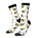 thumbnail image 1 of Fotbe Cute Little Bee Calcetas Largas con Estampado para Hombre y Mujer – Calcetas de Compresión Transpirables y Elásticas, Viajar y Uso Diario Talla 5-11, 1 of 6