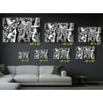 thumbnail image 5 of Black and White Abstract Interwoven Doodle Canvas Wall Art - High-Quality Organic Pattern Print - Handcrafted Modern Decor - Stylish Wall Art - Gift for Design Lovers, 5 of 7