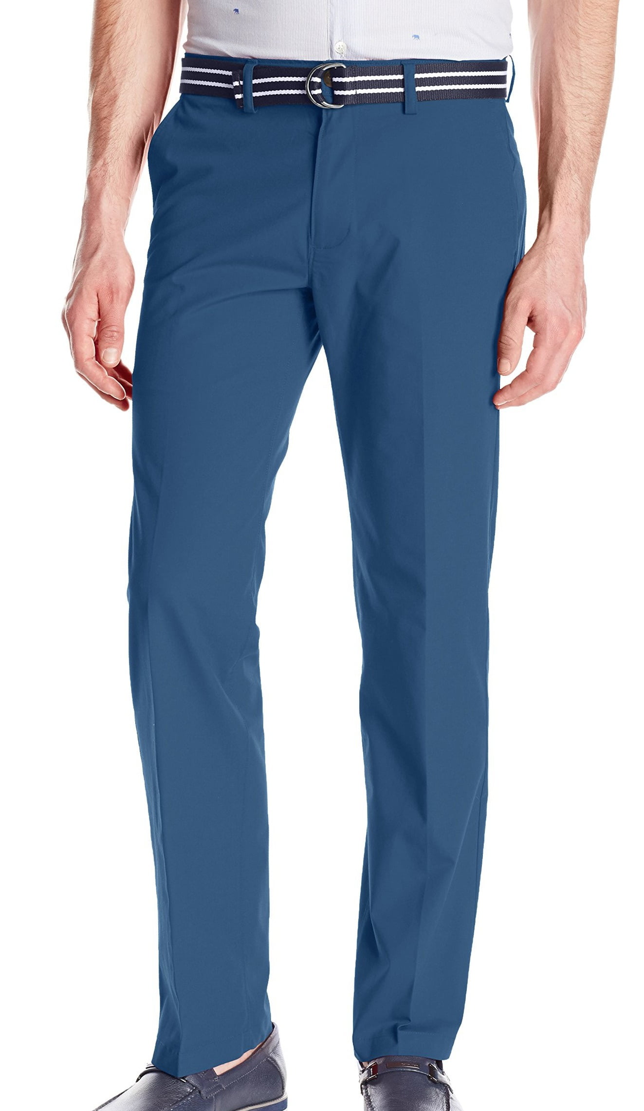Haggar - NEW Blue Teal Mens Size 34x30 Flat Front Stretch Poplin Pants ...