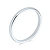 Thin Stackable .925 Sterling Silver Couples Wedding Band Rings 2MM