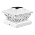 thumbnail image 2 of CuiLiyq 1 Pack Solar Post Cap Lights Outdoor, 5.8" x 5.8" x 3.7" Bright Solar Post Lights Outdoor Waterproof, for Deck Fence Posts Garden Patio Decor (White), 2 of 9
