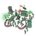 thumbnail image 1 of Los soldados de juguete modelo del plástico del playset 37pieces los 5cm figuran los accesorios de los hombres del ejército SM SunniMix Soldado de juguete de plástico, 1 of 5