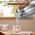 thumbnail image 5 of 2.3 Litre Stainless Steel Thermal Carafe Double Wall Insulated Vacuum Jug Vacuum Insulated Coffee Pot with Press Button Top 24 Hrs Heat Cold Retention for Coffee Milk Tea Beverage Juice etc, 5 of 10