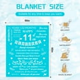 thumbnail image 5 of 11 Year Old Girl Gifts Ideas, 11 Year Old Birthday Gift for Girls Boys, 11th Birthday Decoration Blanket for Daughter Son Granddaughter Grandson, Soft Cozy Flannel Throw Blanket for Bed Sofa Christmas, 5 of 6