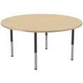 thumbnail image 1 of ECR4Kids 60in Round Everyday T-Mold Adjustable Activity Table Maple/Maple/Black - Super Leg, 1 of 8