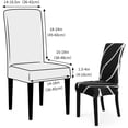 thumbnail image 5 of Chair Covers for Dining Chairs Set of 4,Geometric Stretch Dining Room Chair Cover Kitchen Parsons Chair Slipcovers (Pack of 4, Geometric), 5 of 6