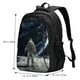 thumbnail image 5 of Balery Astronaut Standing In The Moon Mochila con carga USB para hombre y mujer - Mochila impermeable y antirrobo para portátil con puerto USB para viajes, trabajo, estudios y universidad, 5 of 7