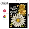 thumbnail image 3 of Summer Garden Flag Sunflower Daisy Double Sided 12x18 Inches Small Burlap Seasonal Welcome Yard Decoration for Outside Porch CF1816-12, 3 of 5