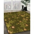 thumbnail image 3 of Ahgly Tapis Rond Lavable en Machine Intérieur Transitionnel Marron, 3 Pieds Rond, 3 of 7