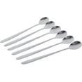 thumbnail image 1 of Cucharas de acero inoxidable, 6 piezas Cucharas elegantes de acero inoxidable con mango largo, 1 of 4