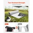 thumbnail image 2 of VEVOR 14 Mil Plastic Sheeting Heavy Duty 10' x 100', Thick Plastic Sheeting Roll, Plastic Drop Cloth Painters Tarp Covering for Crawl Space Vapor Barrier, Black and White Double-Sided, Multi-Purpose, 2 of 9