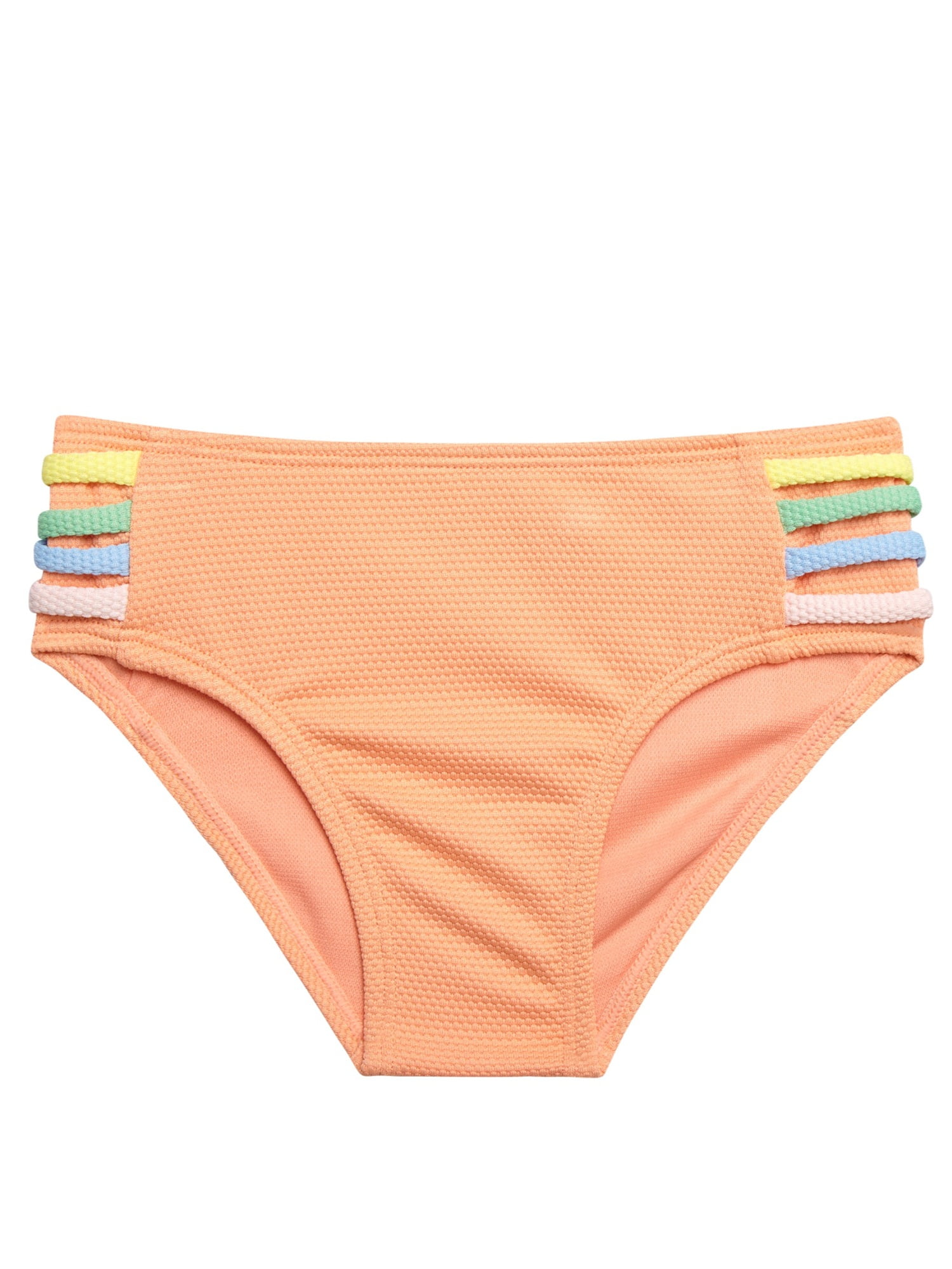 Jessica Simpson Girls' Three-piece Bikini Swimsuit Set with Rashguard, Sizes 4-16