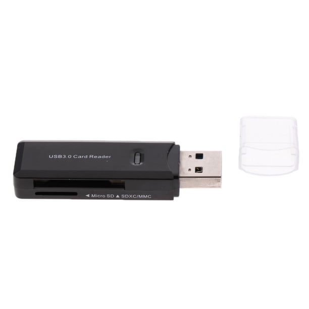 Lector ds Cáscara con USB2.0 y Totalmente Compatible con Negro Soledad Lector de tarjetas USB