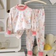 thumbnail image 2 of ITSAME Girls Long Sleeve Crewneck Pullover and Pants Two Piece Set Cartoon Print Comfy Loungewear Outfit Size 12M, 2 of 5