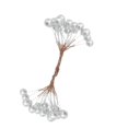 thumbnail image 5 of 200pcs Artificial Foam Holly Flower Berries Pearl Double Head Ribbon Decor, 5 of 5