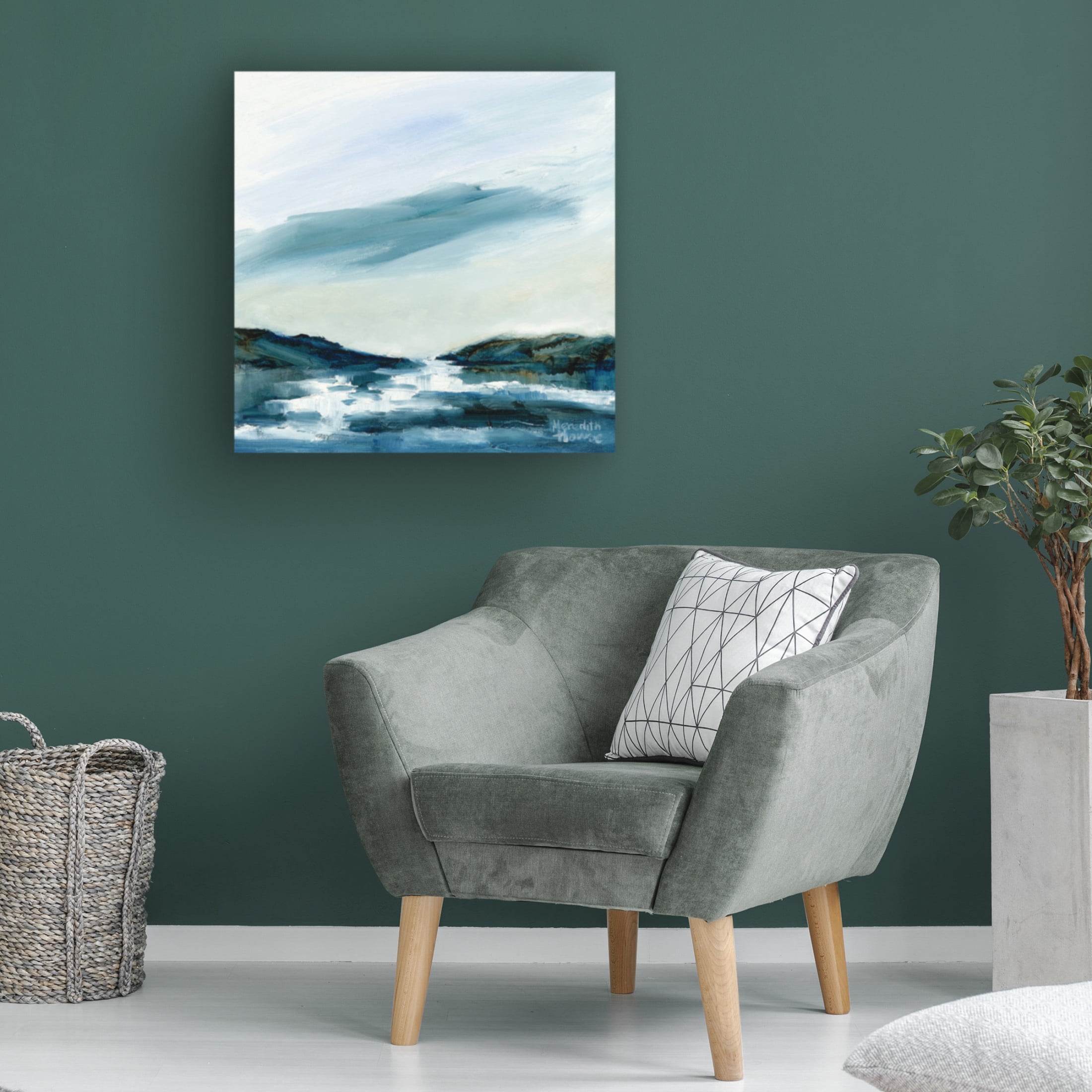 Canvas Wall Art - Meredith Howse 'Rain Coming' Wall Art for Living Room, Bedroom, or Office Décor by Trademark Fine Art - 24 x 24 Inches