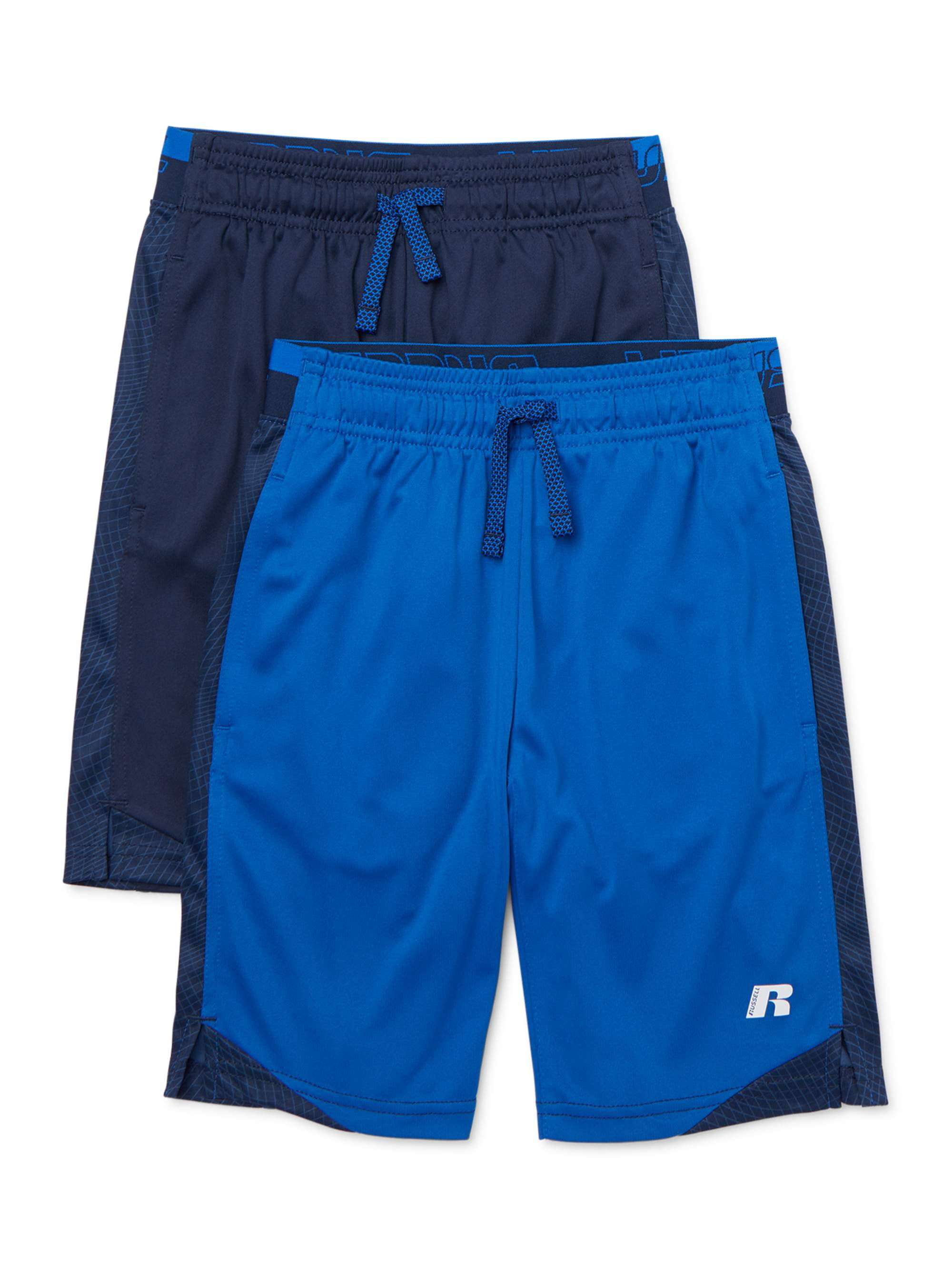 Russell Boys 418 Solid Active Shorts, 2pack