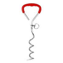 LiUMX Outdoor Dog Tie Out Stake | Heavy-Duty Alloy Steel Ground Anchors for Yard, Beach & Camping | 41cm Pet Security Stake for Training & Outdoor Activities