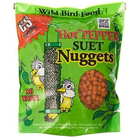 UPC: 0018222001071 | C&S Nuggets CS06107 Bird Food High-Energy Hot Pepper Flavor 27 oz Bag